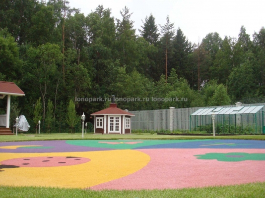 ЛК «Лонопарк». Другие покрытия -  Разноцветное каучуковое покрытие   Разноцветное каучуковое покрытие